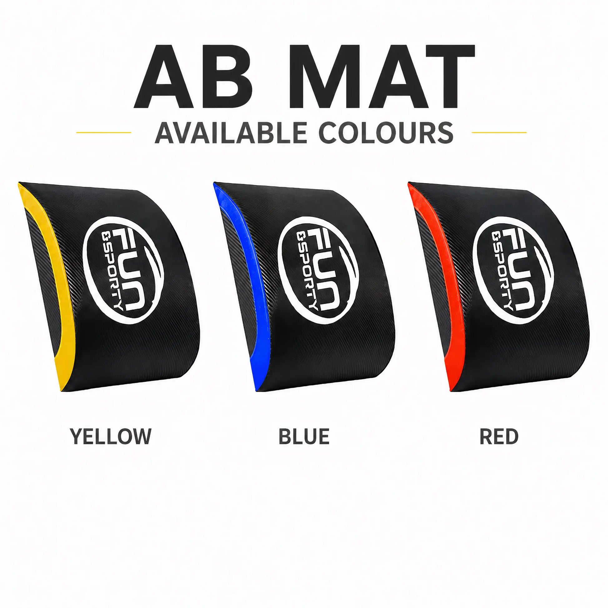 Ab mat available in yellow, blue and red colour options