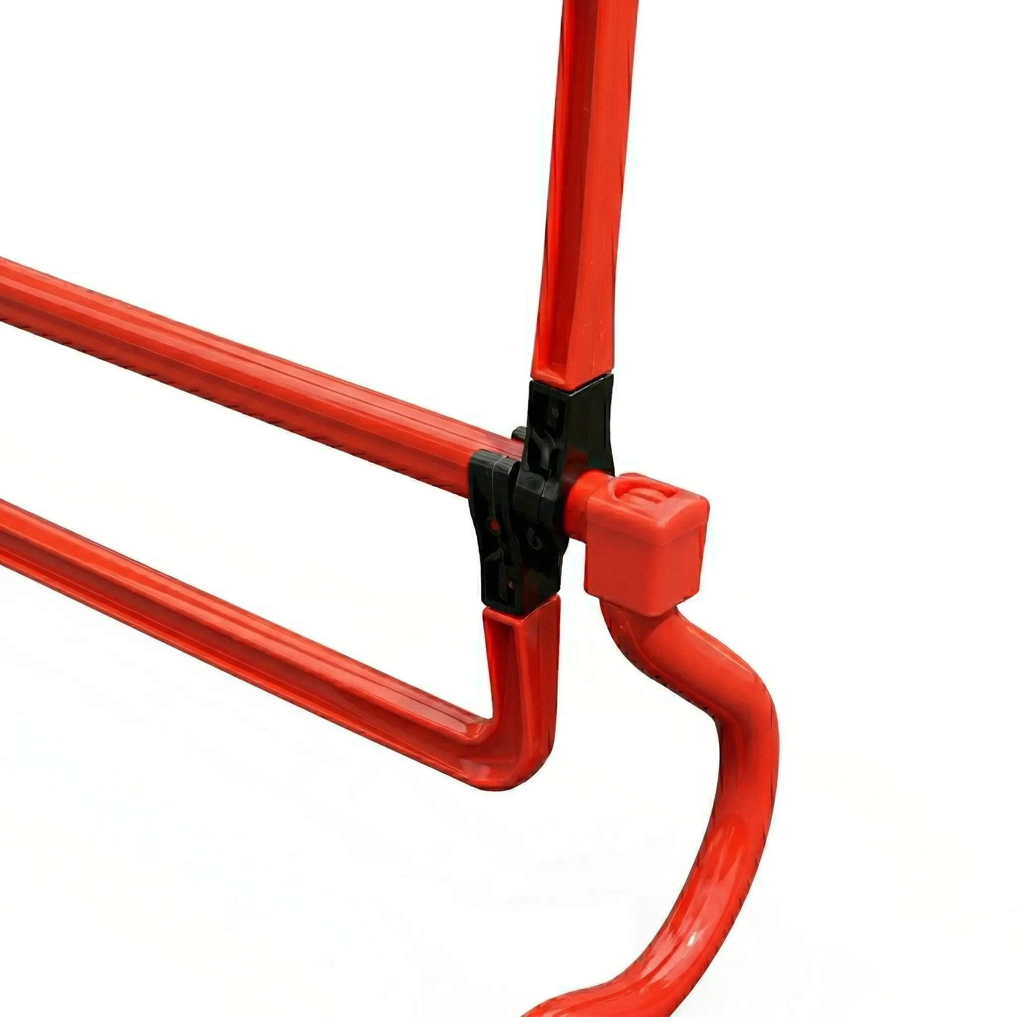 Snap-lock system for adjusting agility hurdle height