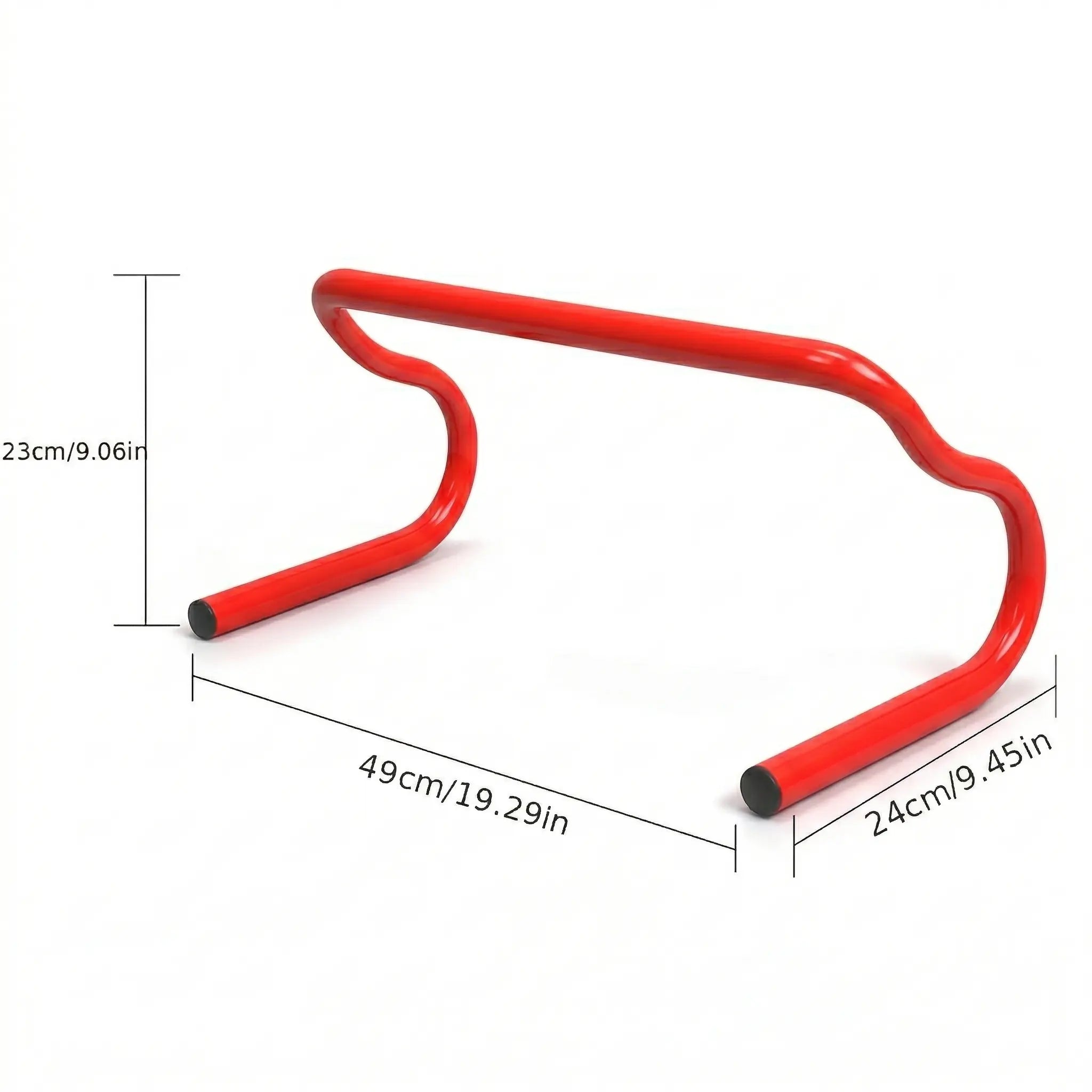 Agility hurdle dimensions showing height and width measurements