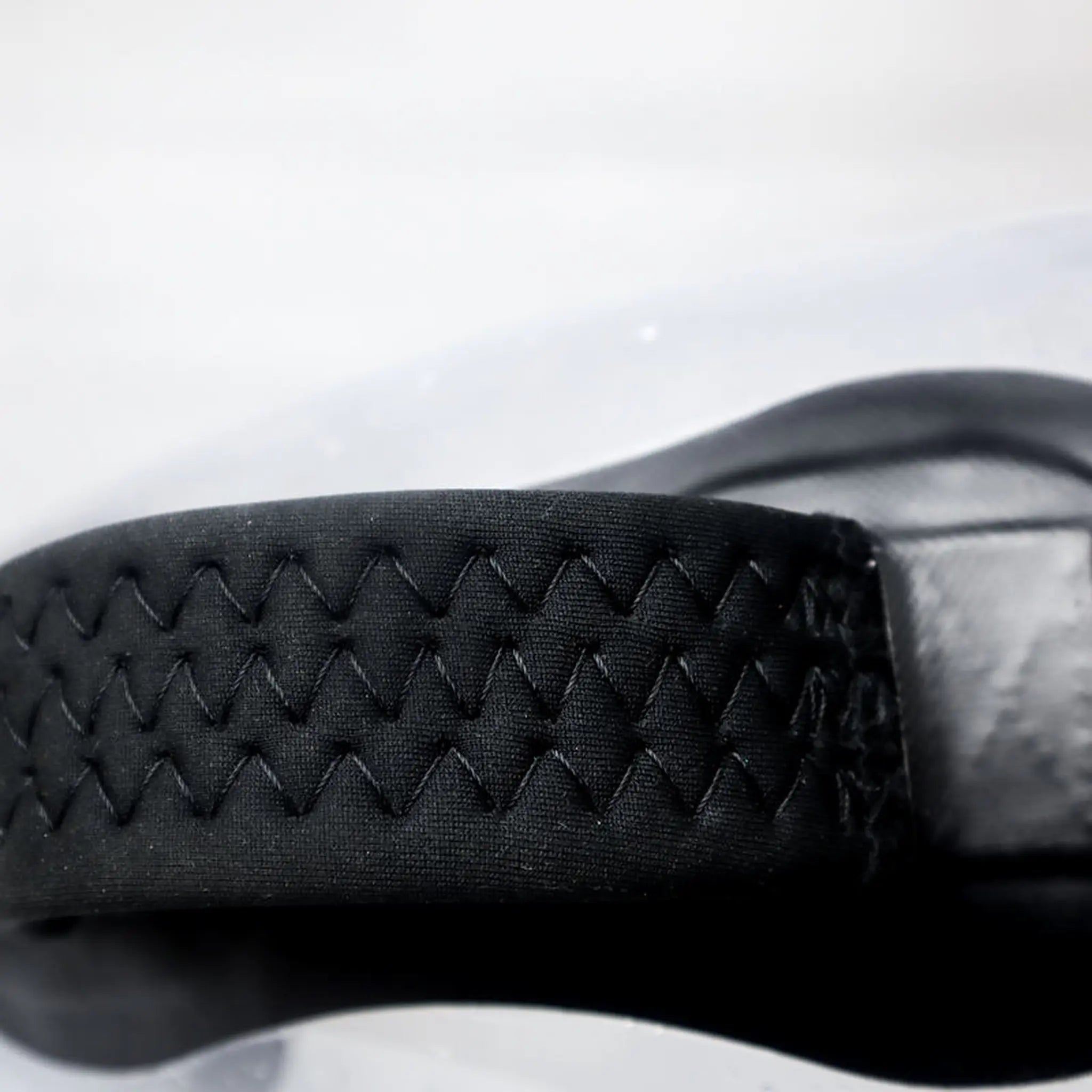 Neoprene anti-skid handle with reinforced stitching on Bulgarian aqua bag