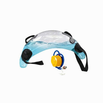 Water-filled Bulgarian aqua bag with crescent shape and integrated handles