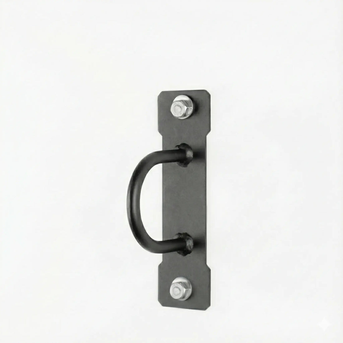Steel battle rope anchor bracket for rack mounting.
