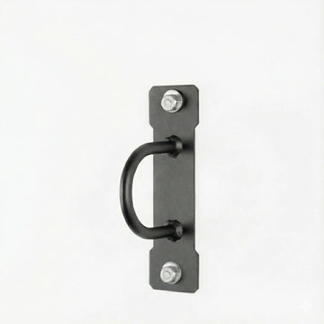 Steel battle rope anchor bracket for rack mounting.
