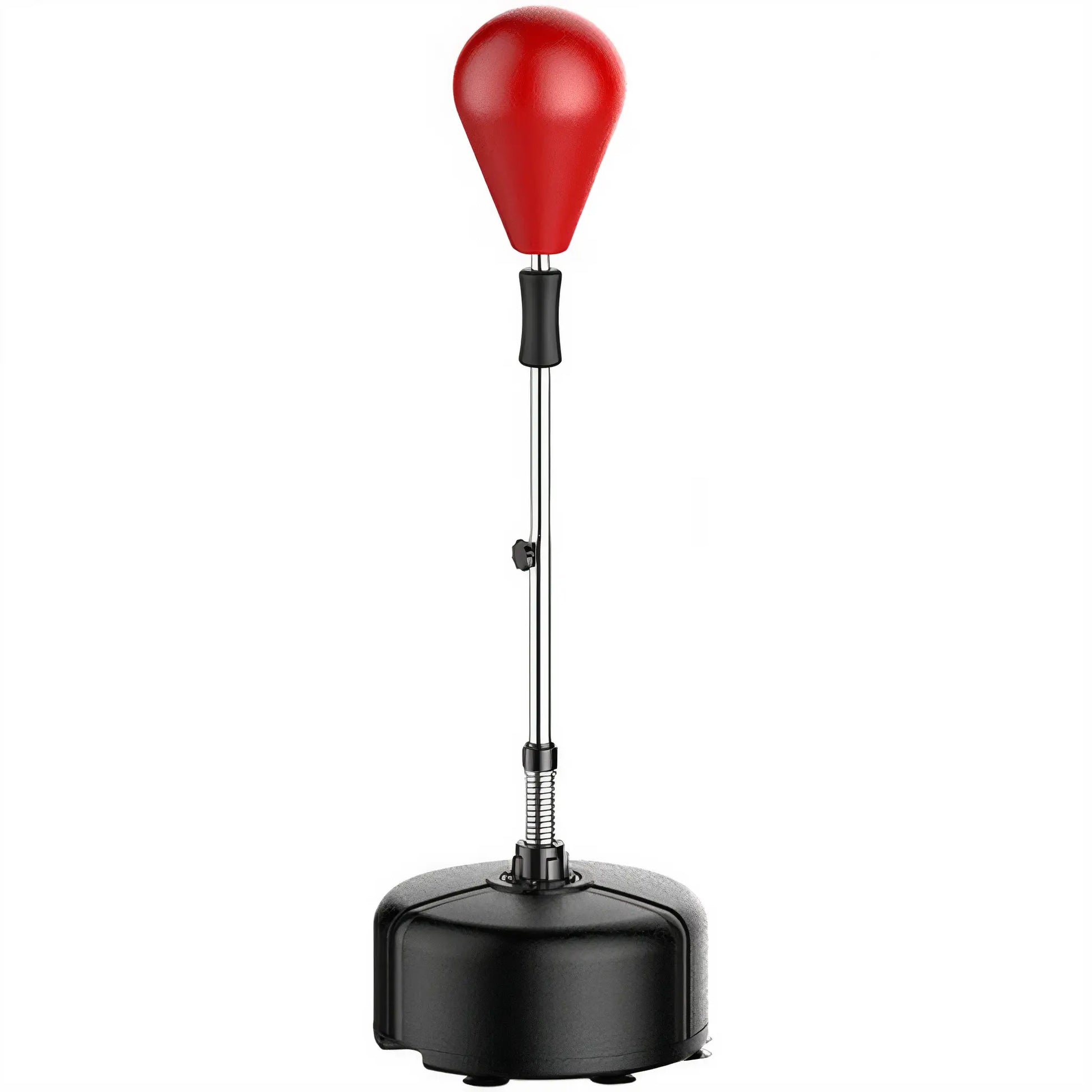 Freestanding boxing speed ball with adjustable height and weighted base for home training