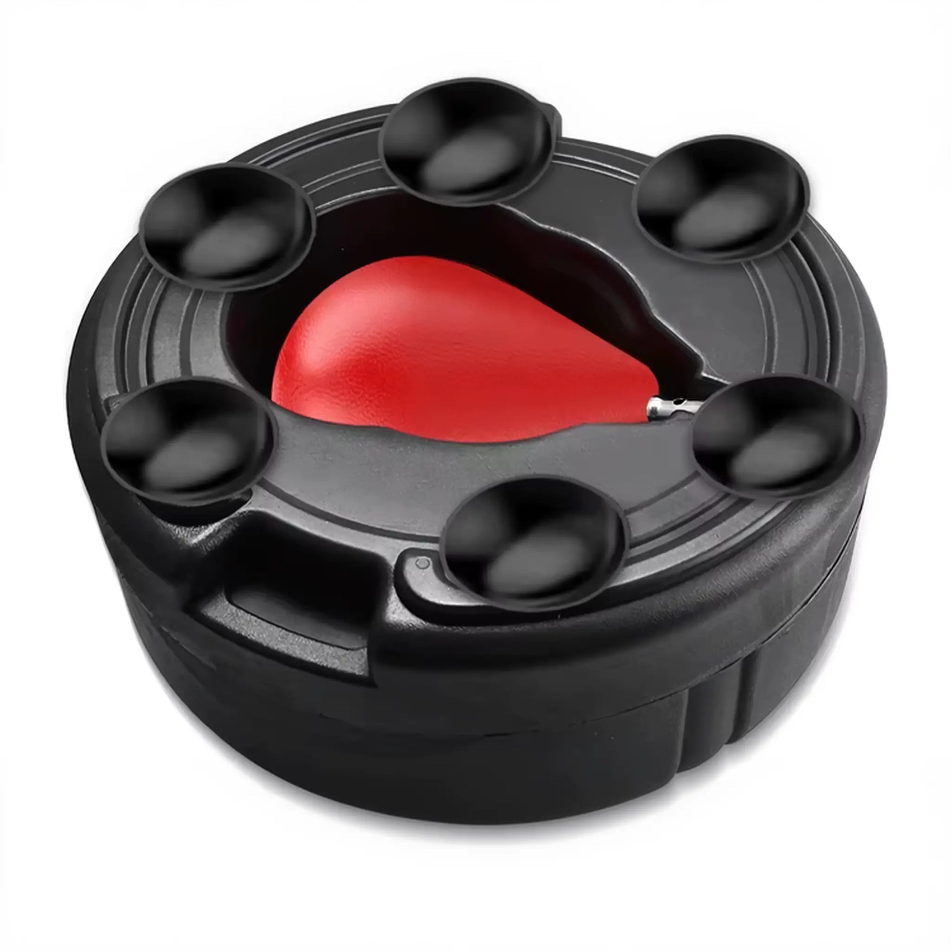 Weighted base of boxing speed ball with suction cups for floor stability during training