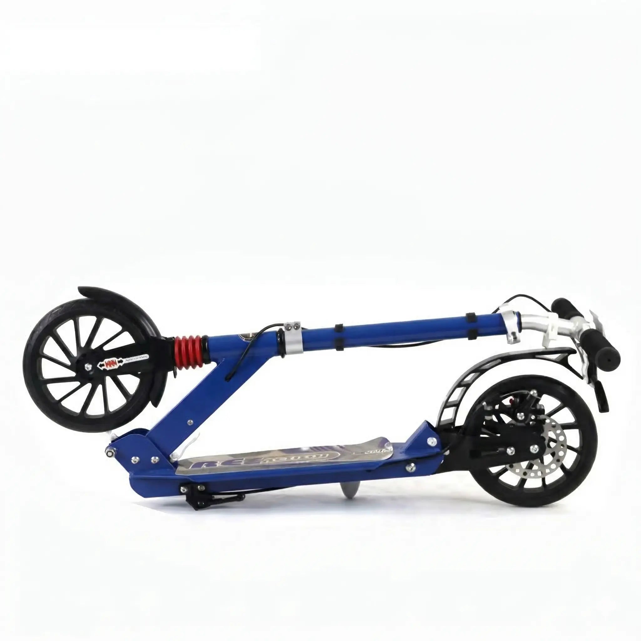 Foldable kick scooter folded flat compact storage position