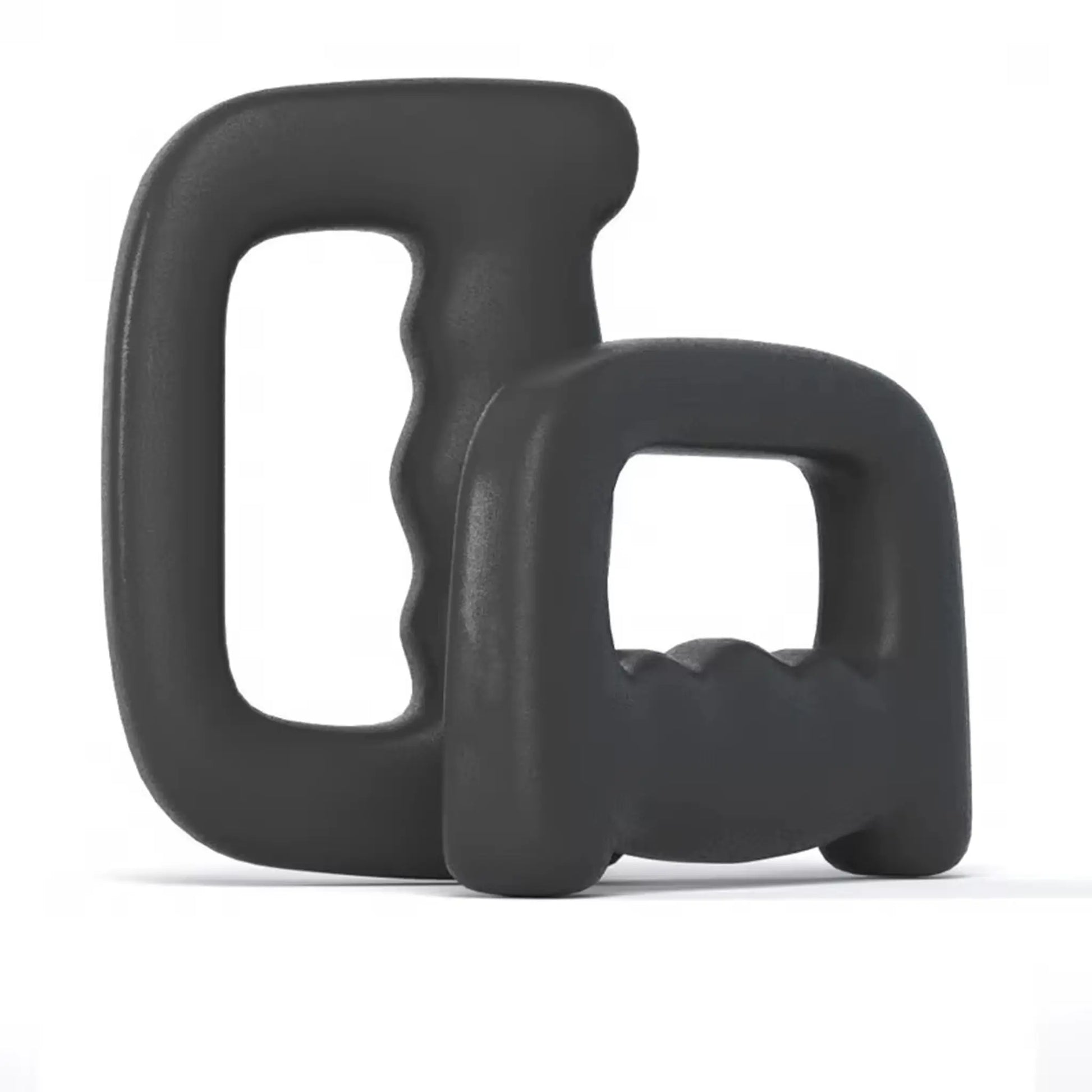 Hand weights studio view showing ergonomic grip design