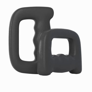 Hand weights studio view showing ergonomic grip design
