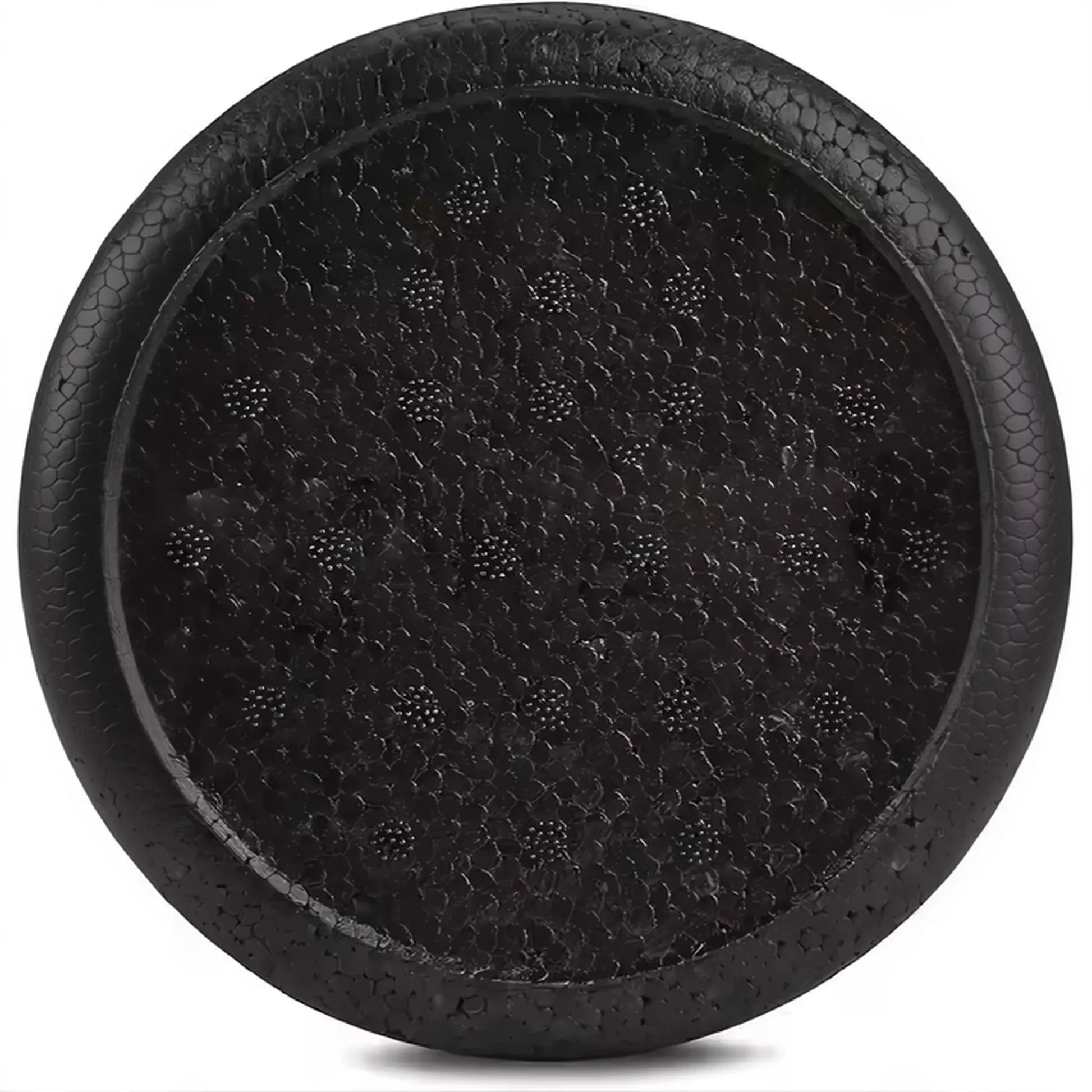 Circular end view of the high-density foam roller showing firm EPP construction.