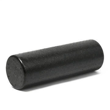 High-density black EPP foam roller on a white background.