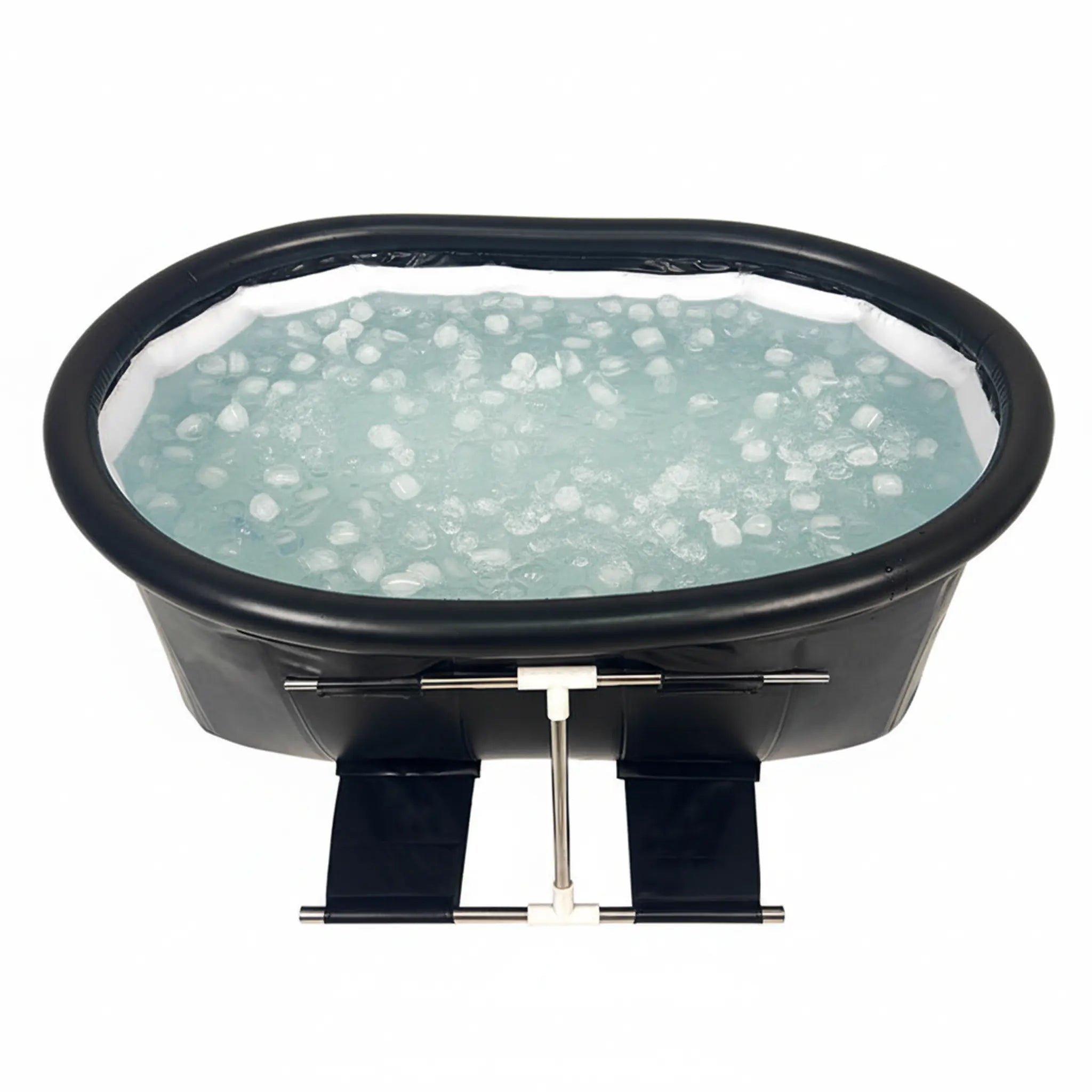 Long Pod Ice Bath 120cm chiller-ready cold plunge tub front view