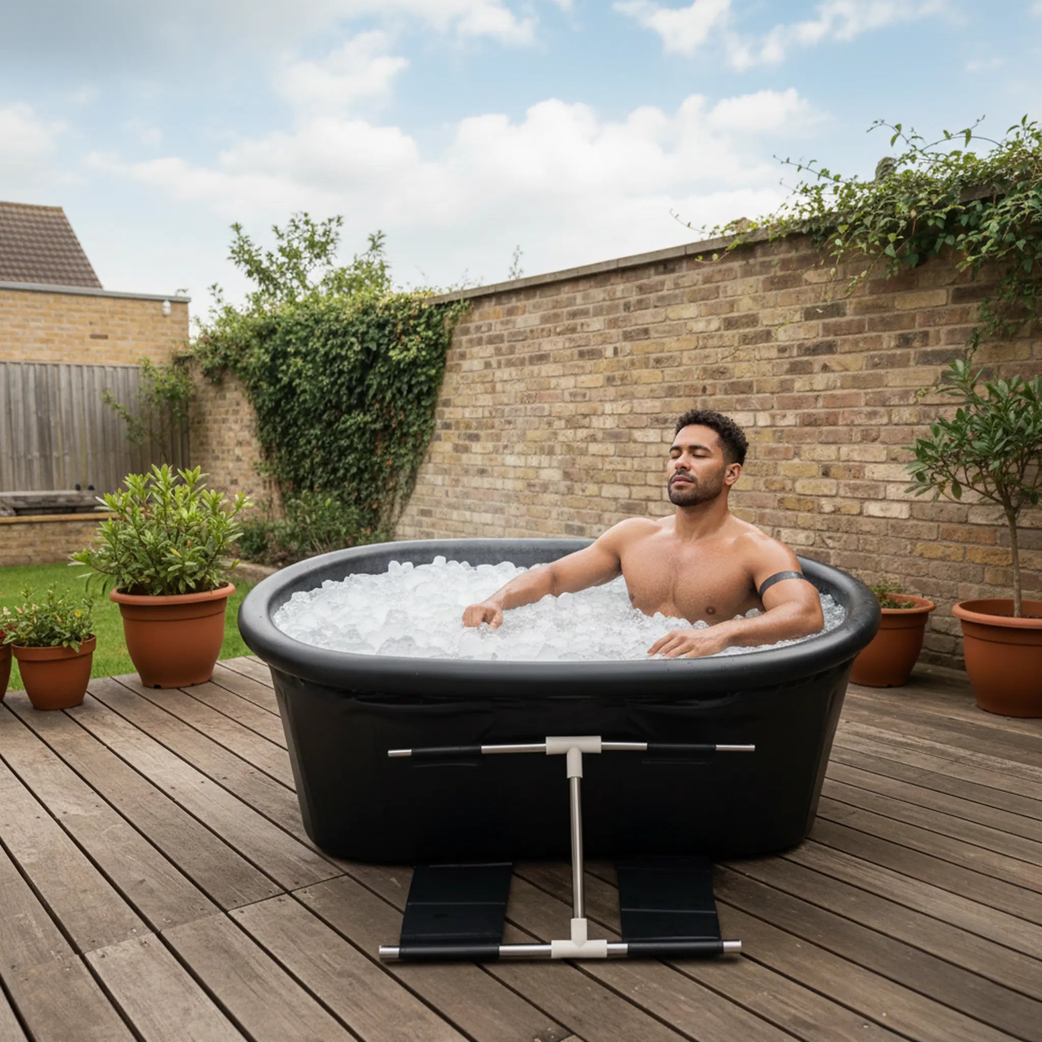 Multi-layer insulated wall construction of Long Pod Ice Bath