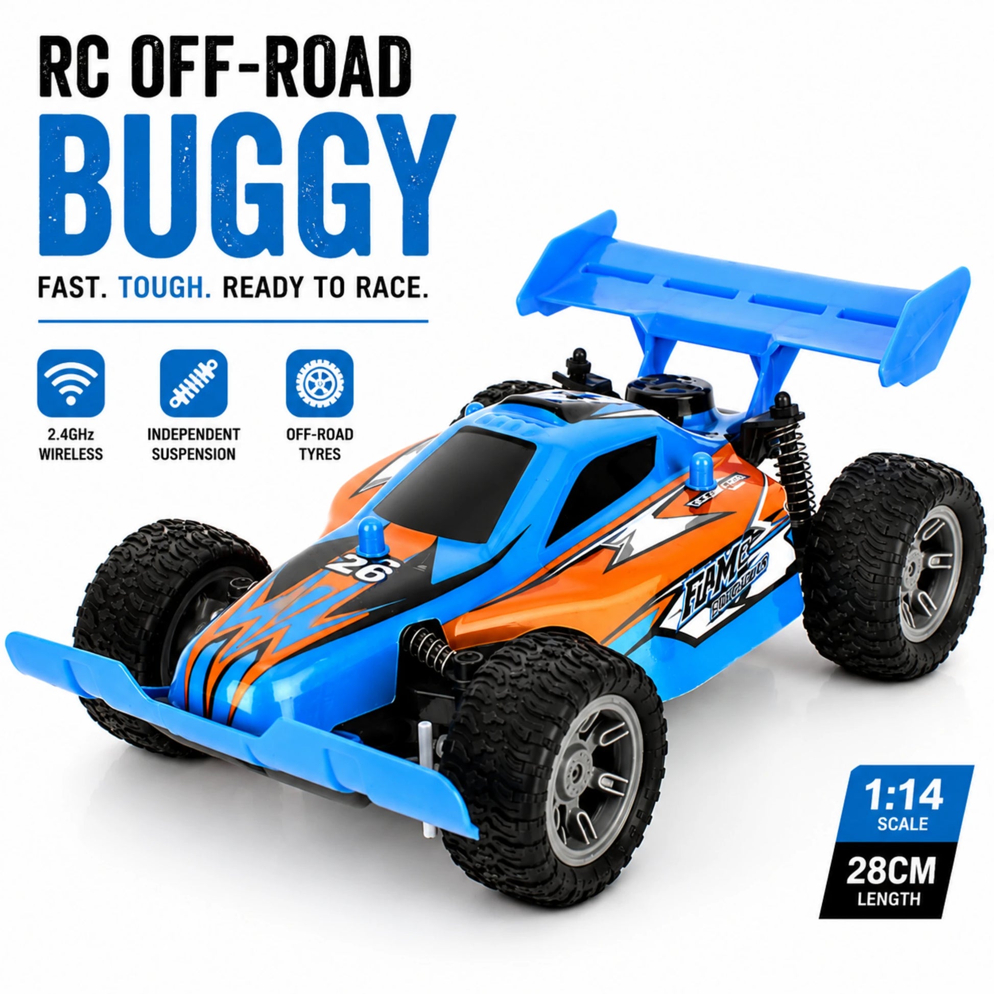 Go Play Remote Control Off-Road Buggy with 2.4GHz controller
