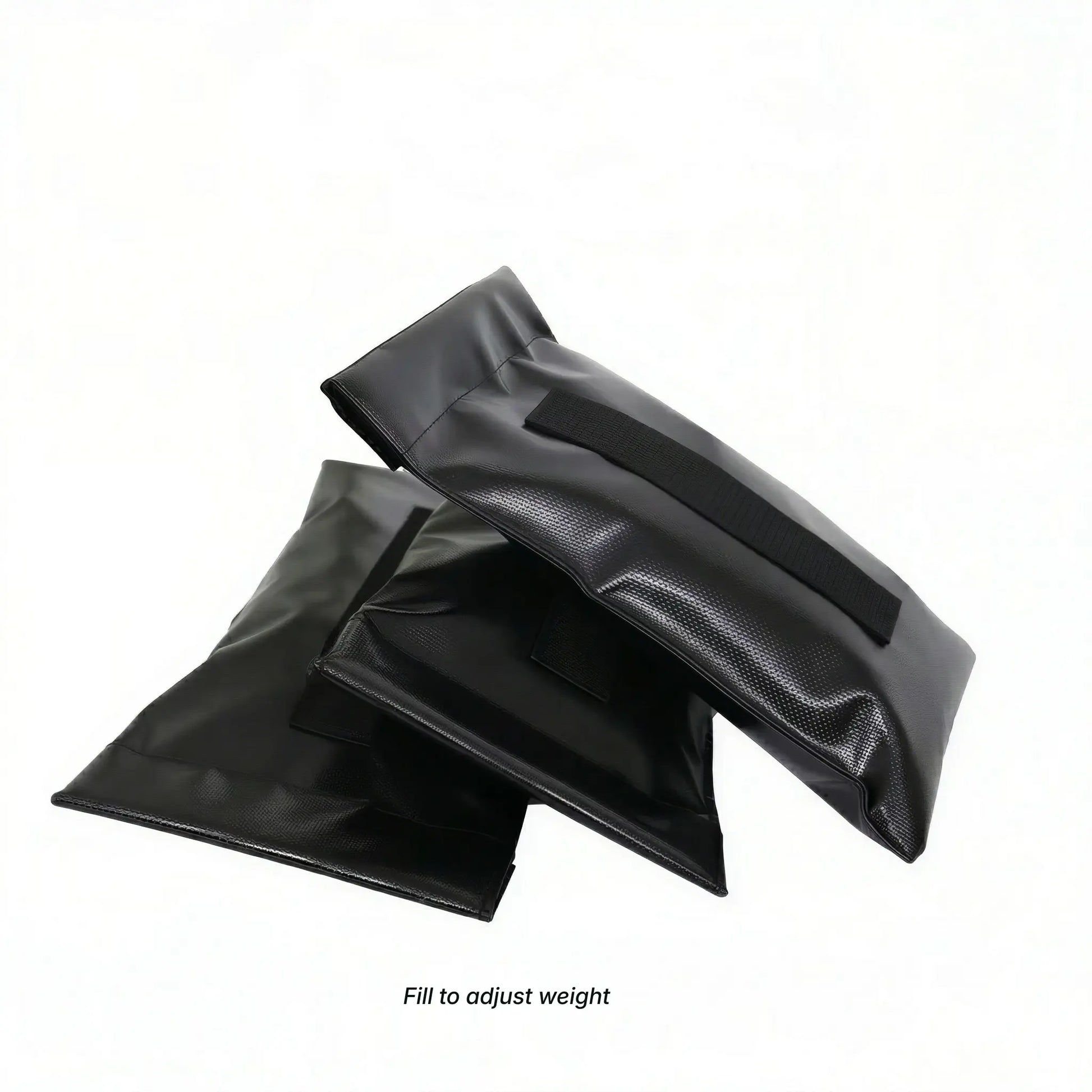 Three fillable weight bags for sand drag sled
