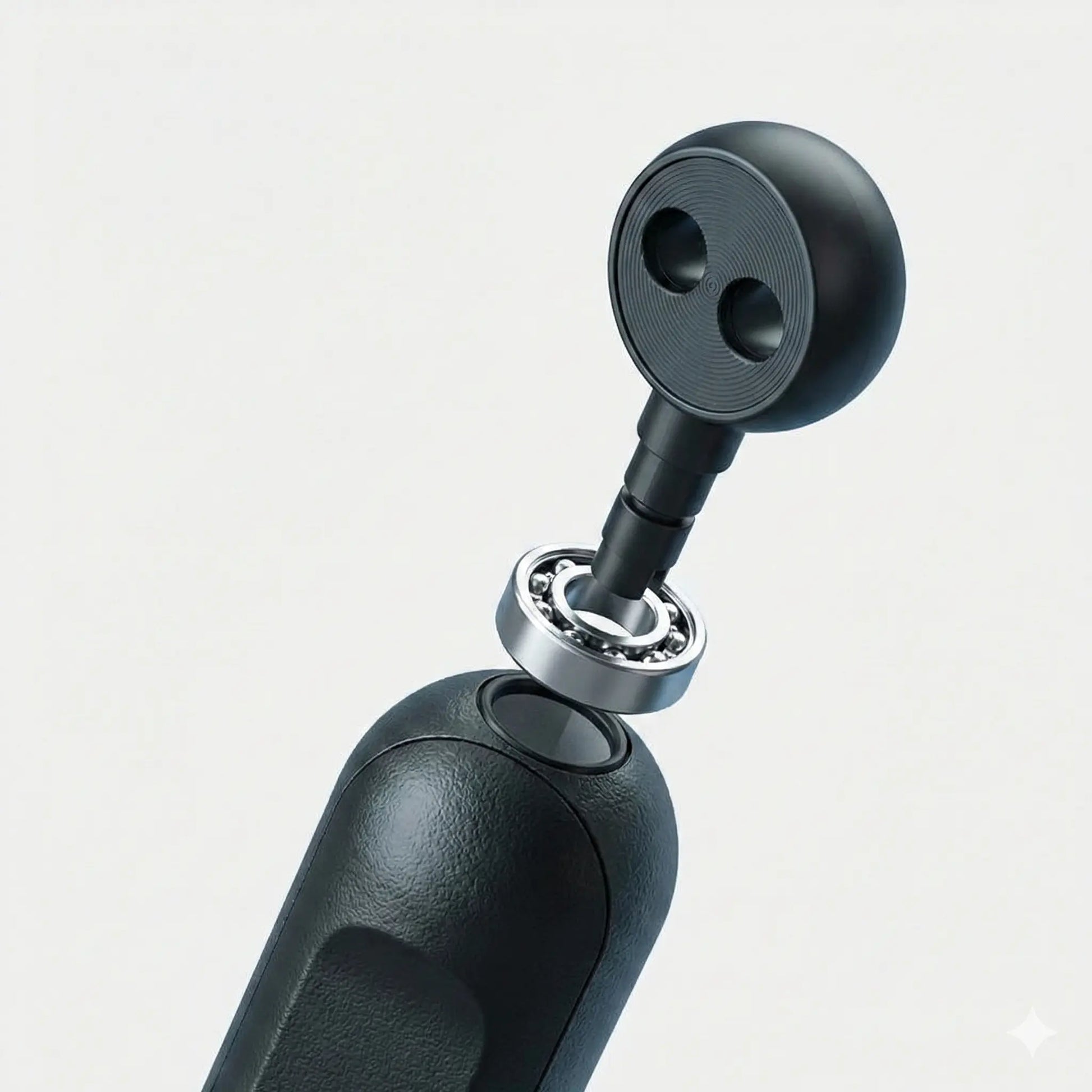 Smart jump rope handle with smooth 360 degree ball bearing rotation