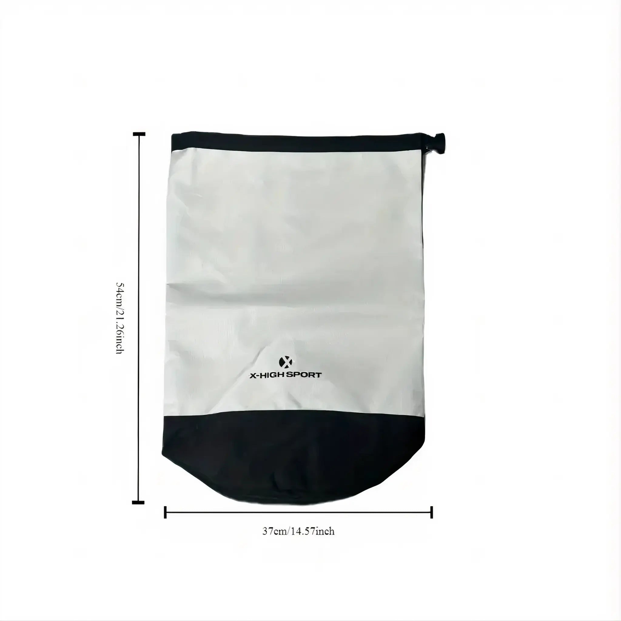 Soft kettlebell dimensions showing height and width when filled