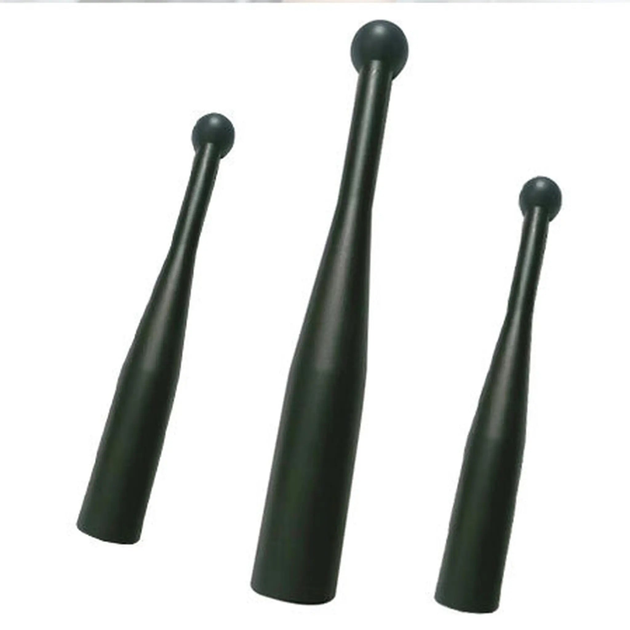 Steel club weight options shown side by side