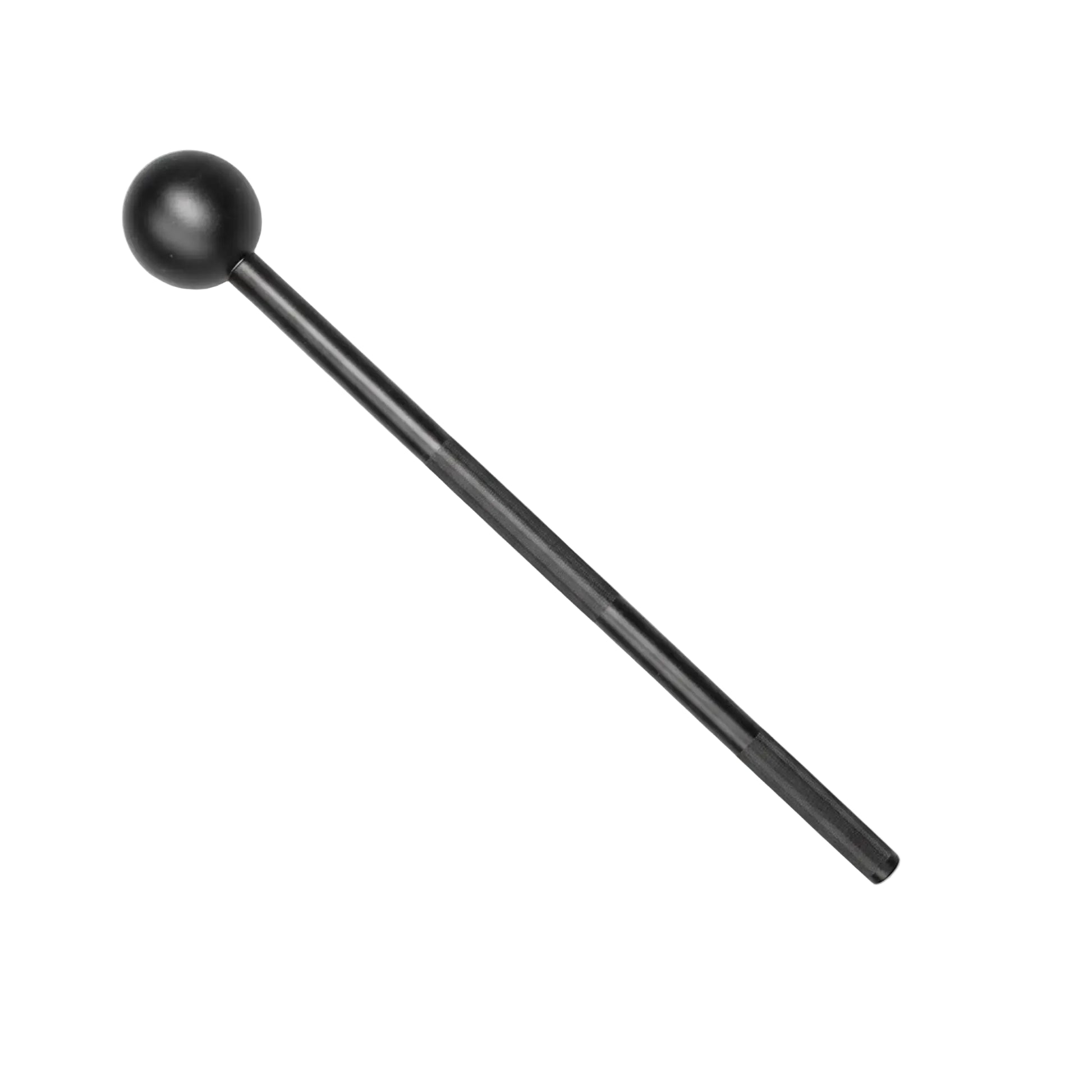 Cast iron steel mace with knurled grip for rotational strength training