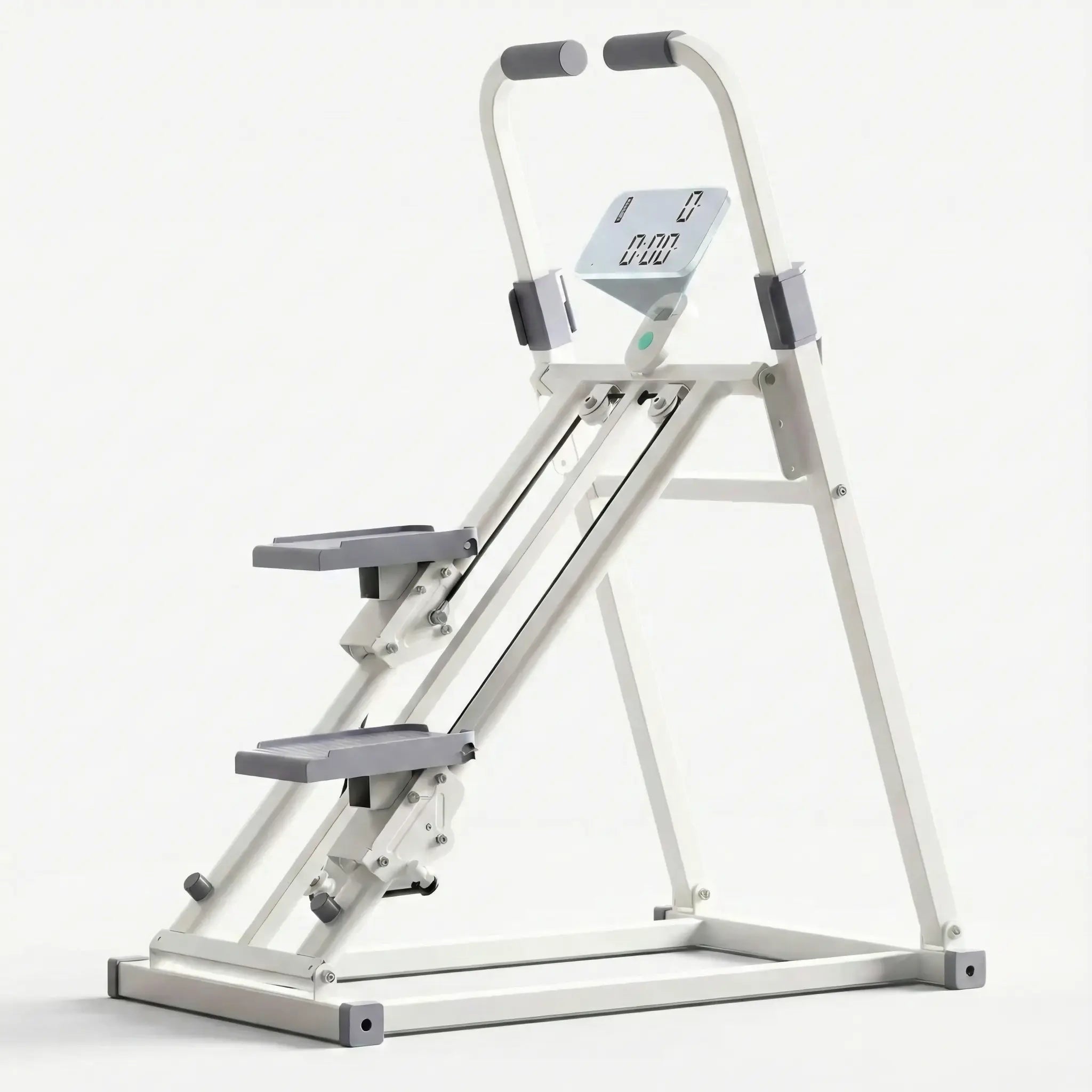 White stepper machine shown from front angle on clean background.
