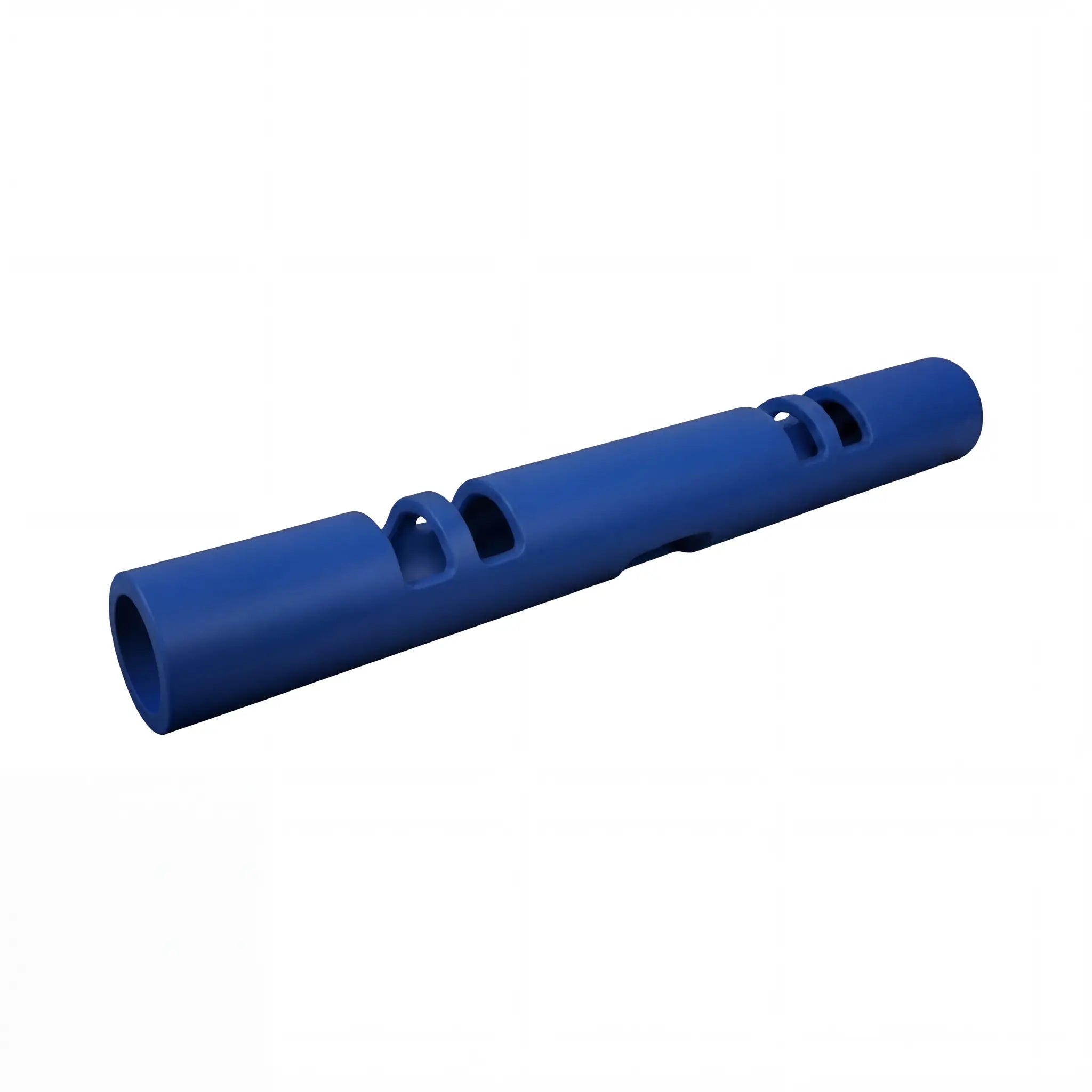 Functional training log with long cylindrical shape and integrated grip cut-outs