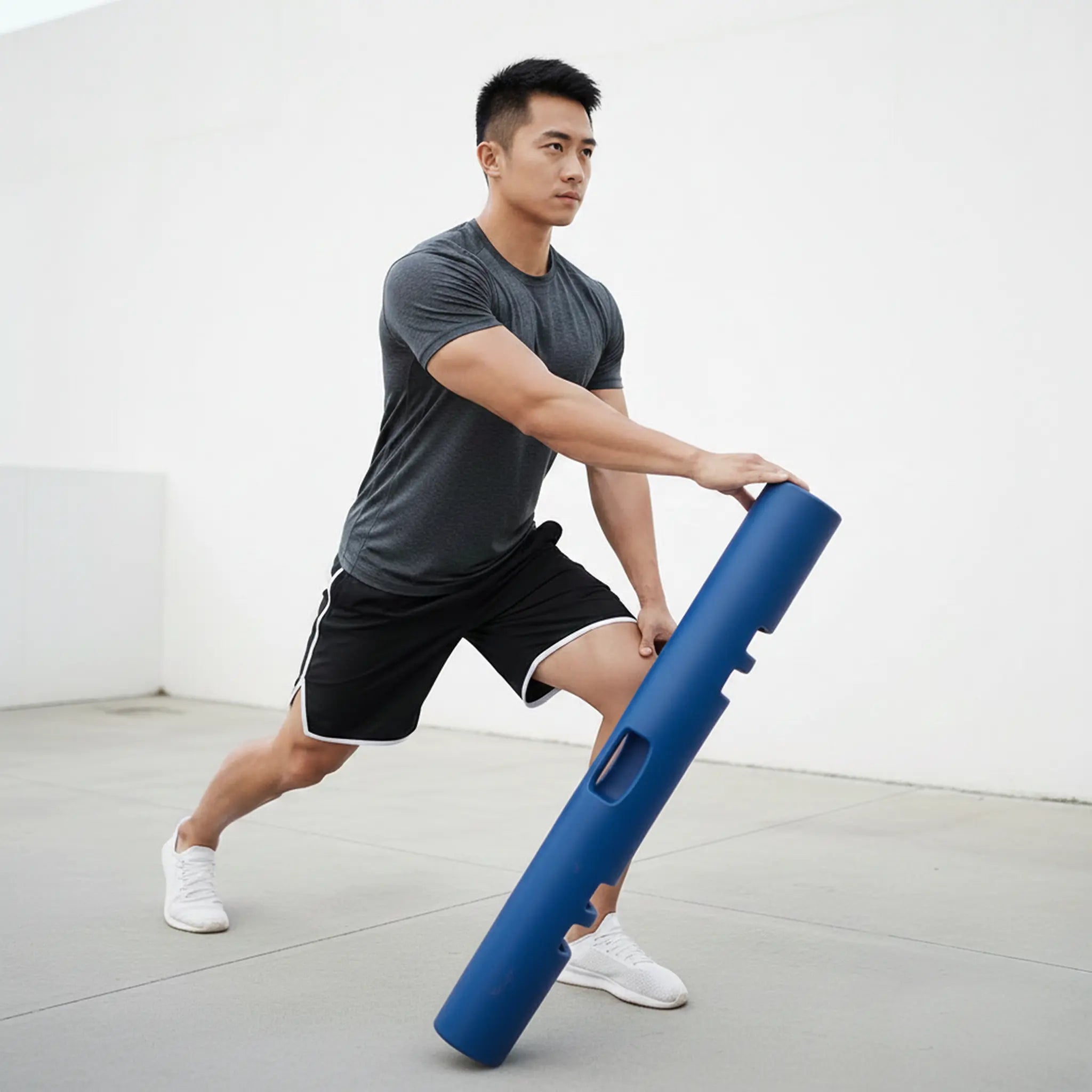 Training log used during a forward lunge for full-body functional strength training